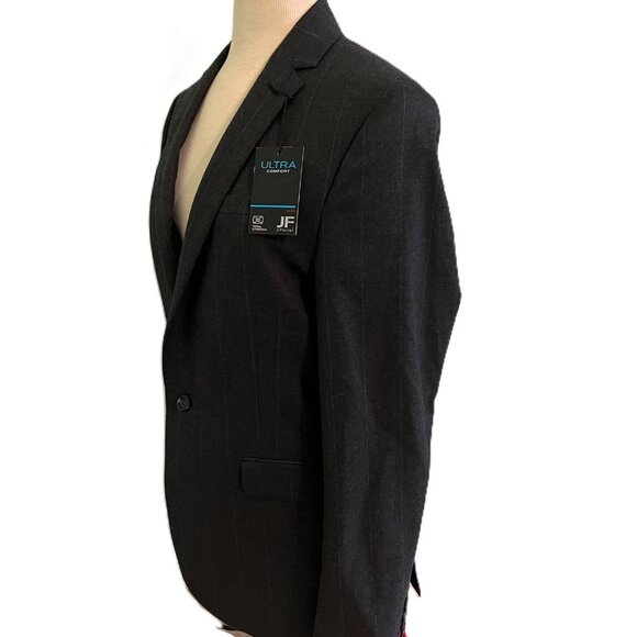 NWT! RTL $200 J Ferrar Mens 40SH Charcoal Sport Coat Jacket Slim Ultra Comfort - Picture 6 of 11